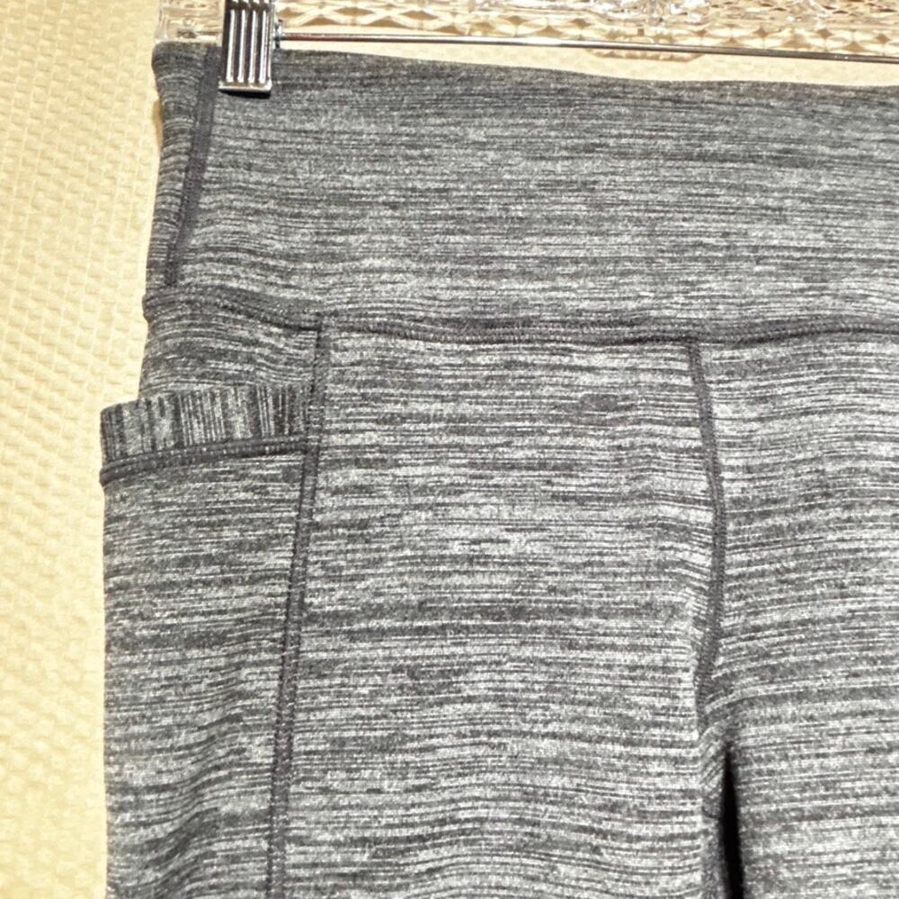 Athleta Womens High Rise Tights Gray Space Dye Leggings M Running Workout - Picture 3 of 11